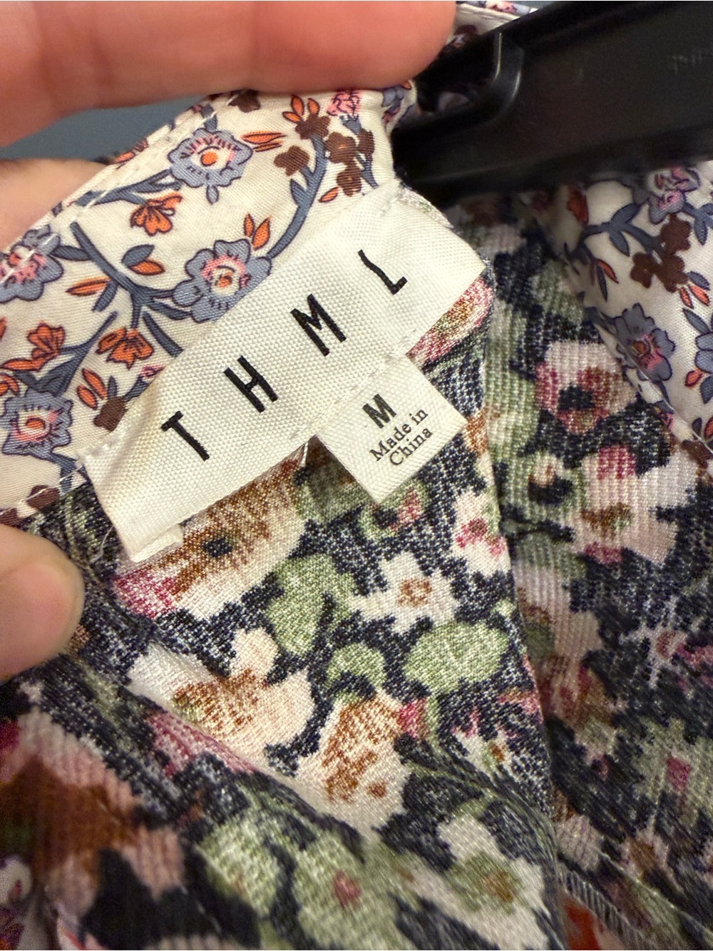 THML Mixed Media Ruffle Blouse - Picture 3 of 3